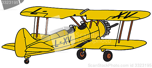 Image of Yellow biplane