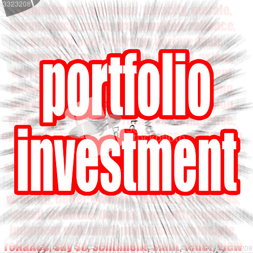 Image of Portfolio investment word cloud