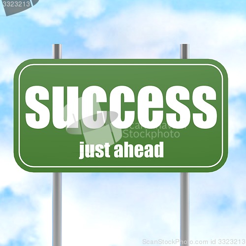 Image of Success Green Road Sign