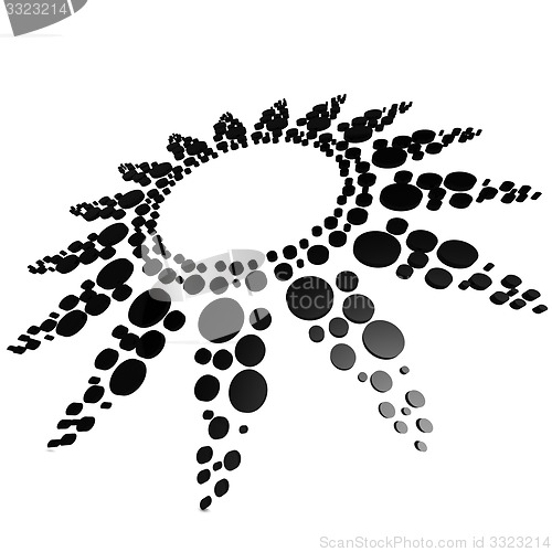 Image of Black circle pattern