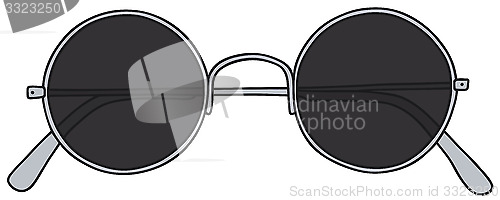 Image of Old black glasses