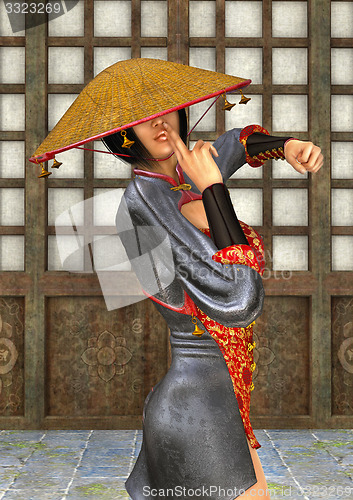 Image of Asian Battle Woman