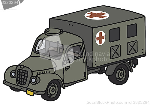 Image of Old military ambulance