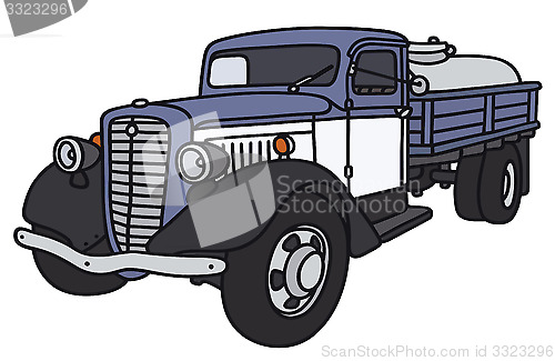 Image of Old dairy tank truck