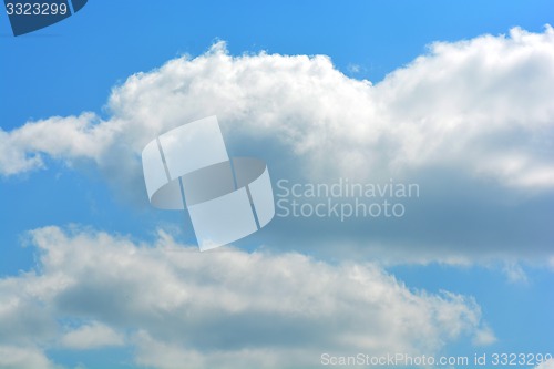 Image of clouds in the blue sky