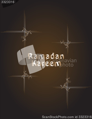 Image of Ramadan Kareem. lettering composition of muslim holy month.