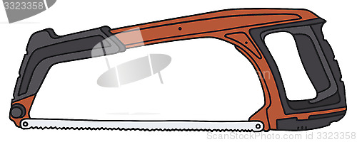 Image of Red small handsaw