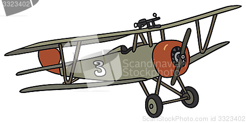 Image of Vintage military biplane