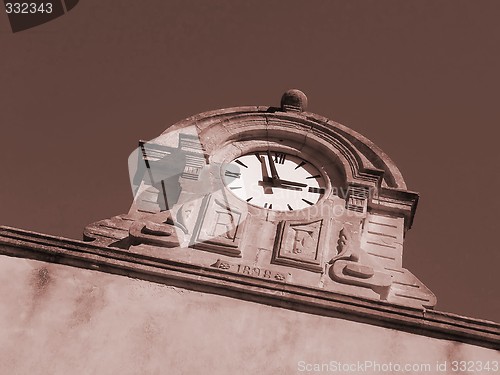 Image of old mural clock