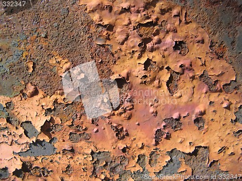 Image of scaled painting and rust