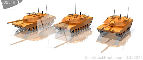 Image of orange glass tanks