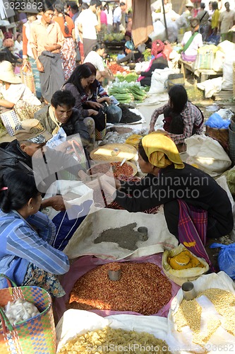 Image of ASIA MYANMAR NYAUNGSHWE INLE LAKE MARKET