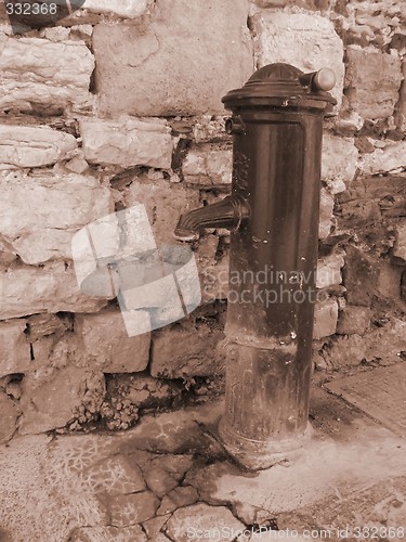 Image of old fountain in a provence village