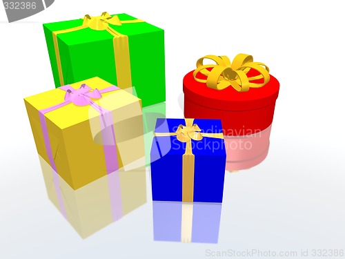 Image of colored gifts