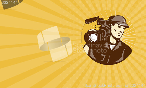 Image of Business card Cameraman Film Crew Pro Video Movie Camera