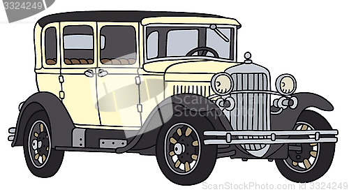 Image of Vintage cream car