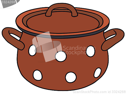 Image of Old red pot