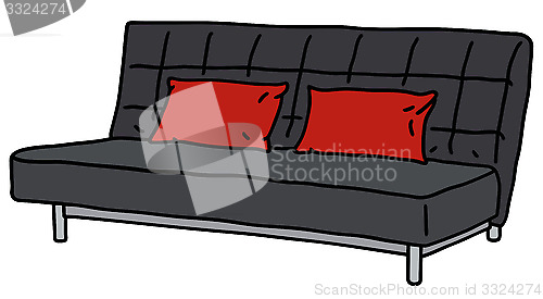 Image of Black sofa