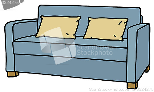 Image of Blue sofa