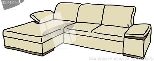 Image of Cream big couch
