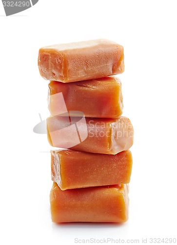 Image of stack of caramel candies