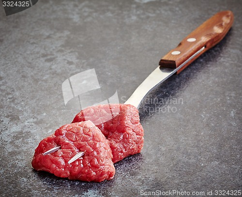 Image of fresh raw meat cuts