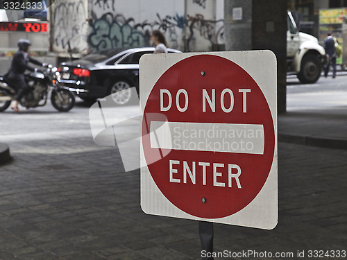 Image of Do not enter Sign