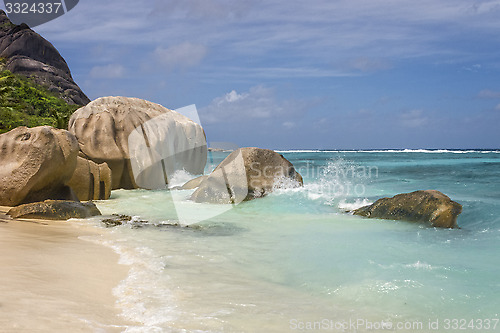 Image of beach of tropical island