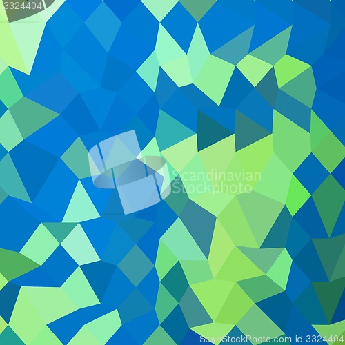 Image of Dark Cyan Abstract Low Polygon Background