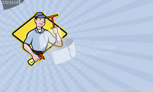 Image of Business card Window Cleaner With Squeegee