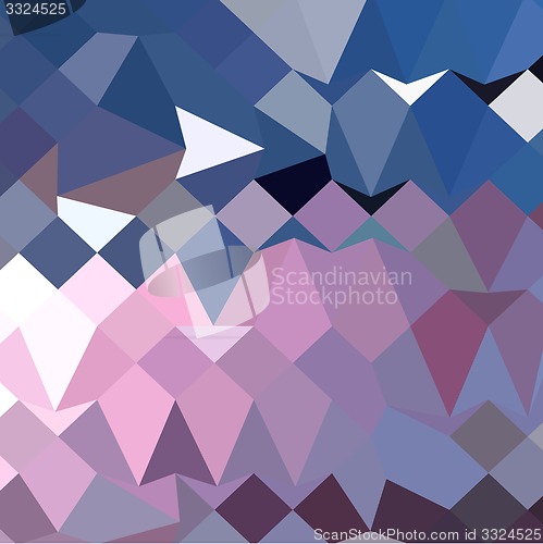 Image of Celestial Blue Abstract Low Polygon Background