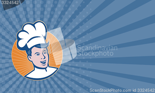 Image of Business card Chef Cook Baker Retro