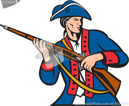 Image of American Patriot Militia Musket Retro