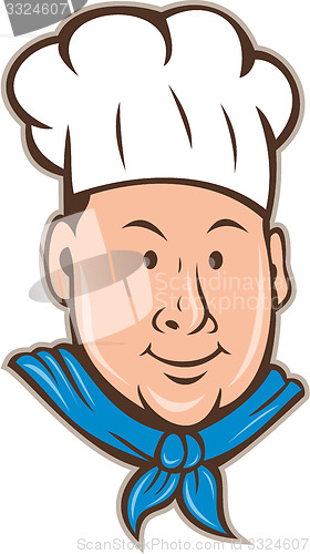 Image of Chef Cook Happy Isolated Cartoon