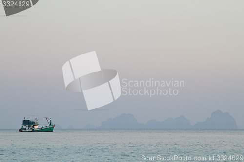 Image of Boat sailing in thailand
