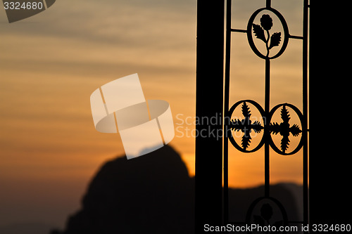 Image of Sunste at beach in Krabi Thailand