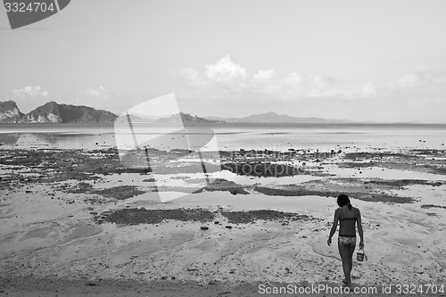 Image of Girl at the beach in thailand 