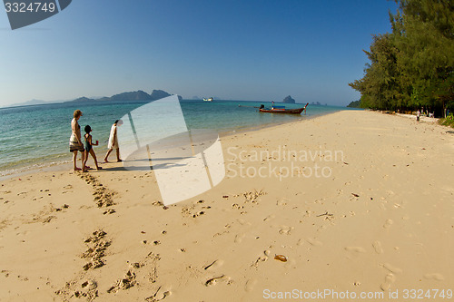 Image of Familly at the beach in thailand