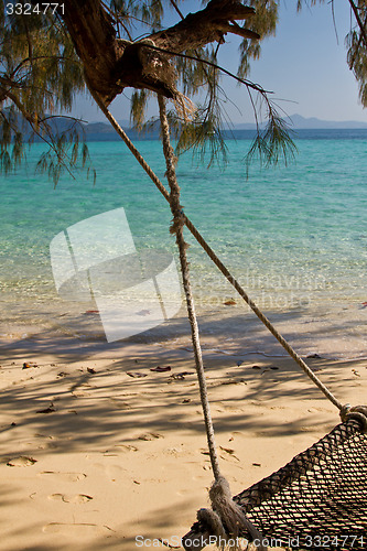 Image of hammock at the beach in thailand