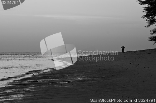 Image of Man the beach in thailand