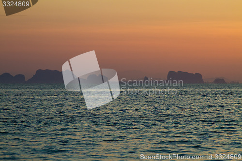 Image of View from beach in thailand