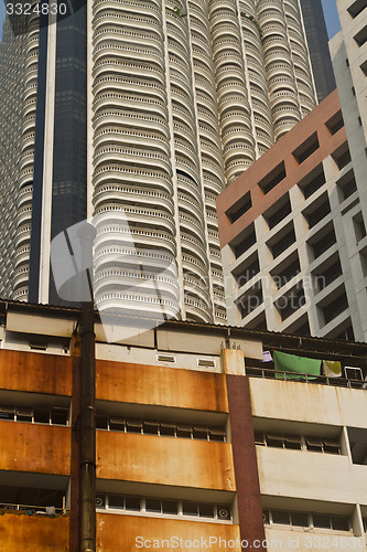 Image of Street with old and modern houses