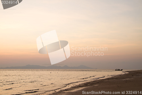 Image of Sunste at beach in Krabi Thailand