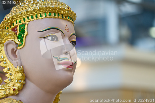 Image of Statues in Bangkok airport