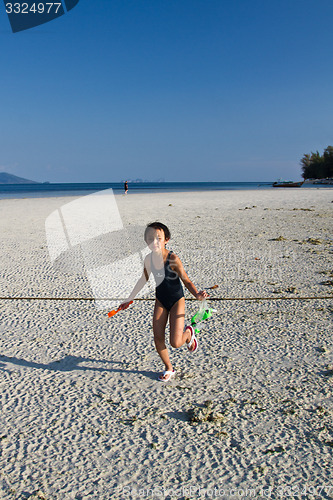 Image of Fun at At the beach in thailand