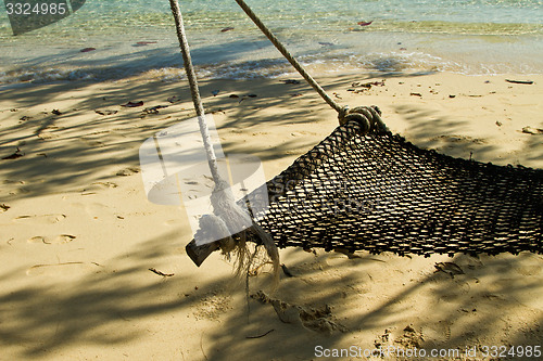 Image of hammock at the beach in thailand