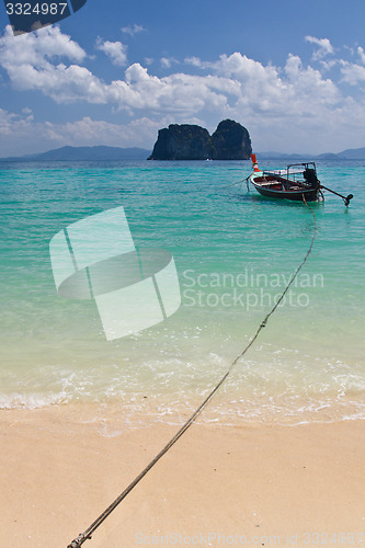 Image of Boat at the beach in thailand
