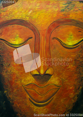 Image of Face sculpted in wood