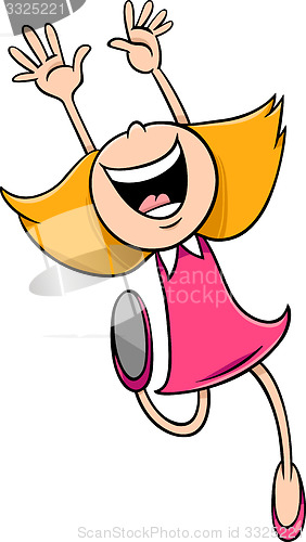 Image of boy enjoy vacation cartoon