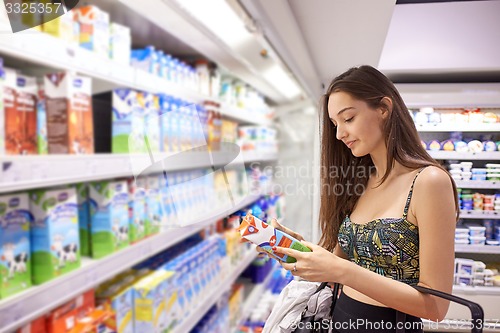 Image of young woman shopping